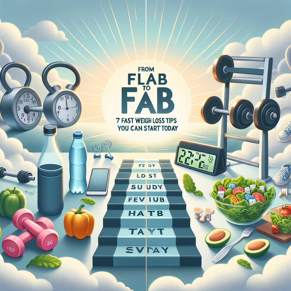 From Flab to Fab: 7 Fast Weight Loss Tips You Can Start Today