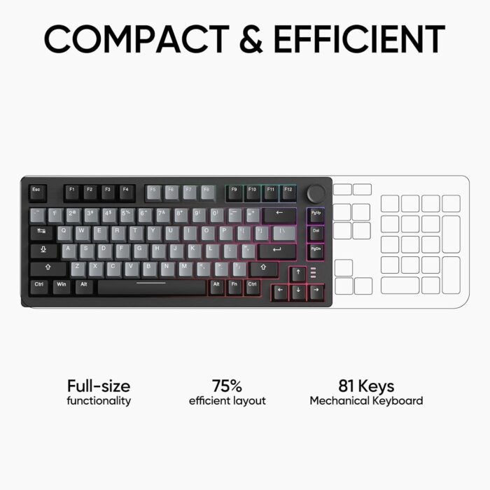 ARZOPA 75%% Mechanical Gaming Keyboard Wired, Rainbow Ba… Keyword: ARZOPA