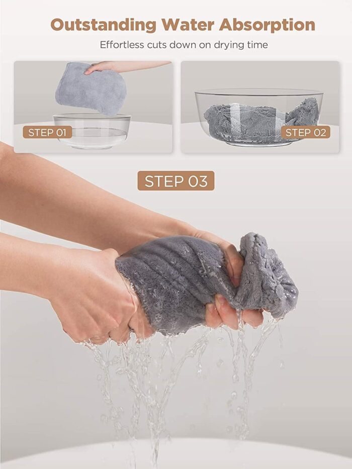 Hicober Microfiber Hair Towel