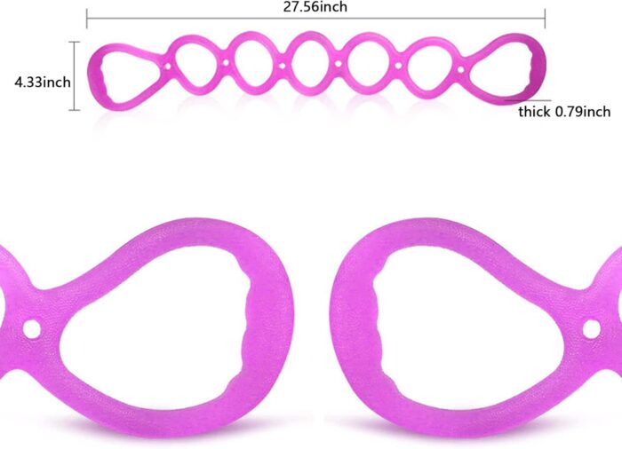 7 Ring Stretch Resistance Exercise Band