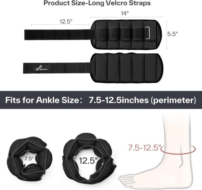 Sportneer Adjustable Ankle Weights