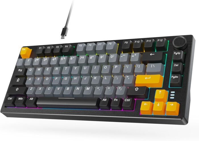 ARZOPA 75%% Mechanical Gaming Keyboard Wired, Rainbow Ba… Keyword: ARZOPA