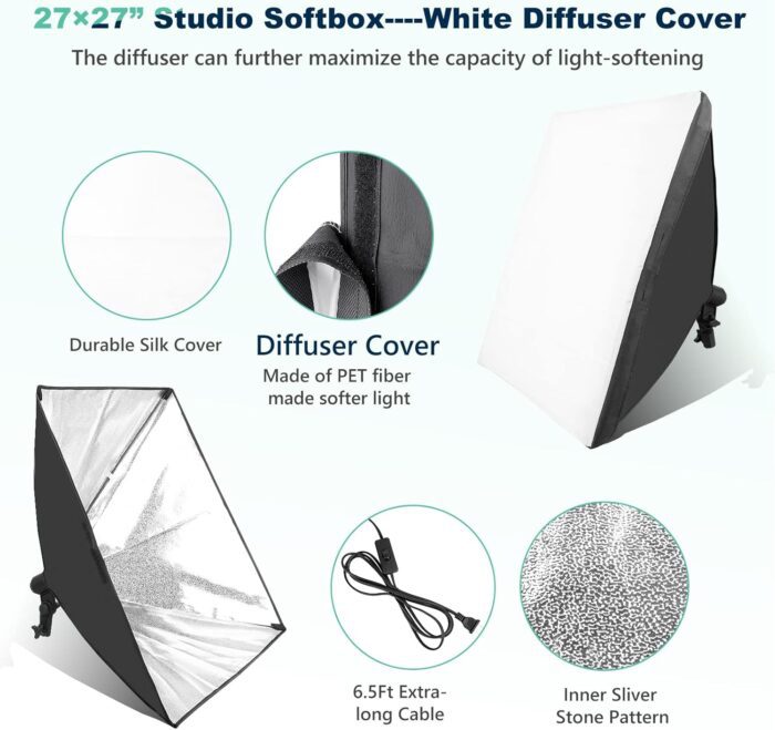 Softbox Photography Lighting Kit