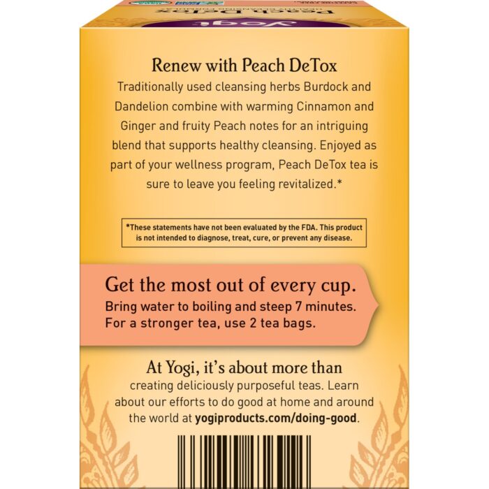 Yogi Tea Peach DeTox Tea