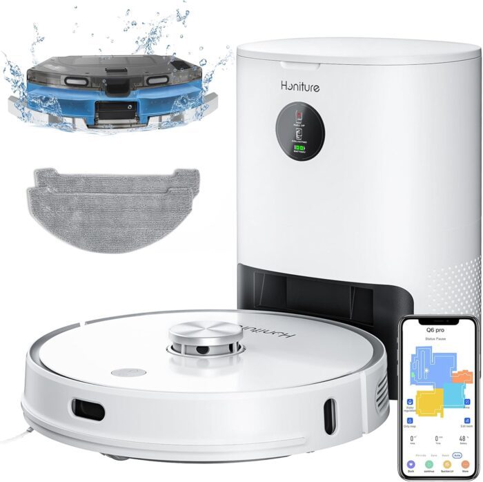 HONITURE Robot Vacuum and Mop Combo