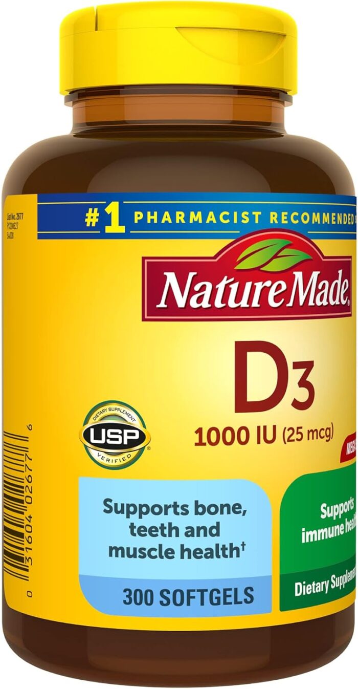 Nature Made Vitamin D3 1000 IU (25 mcg)