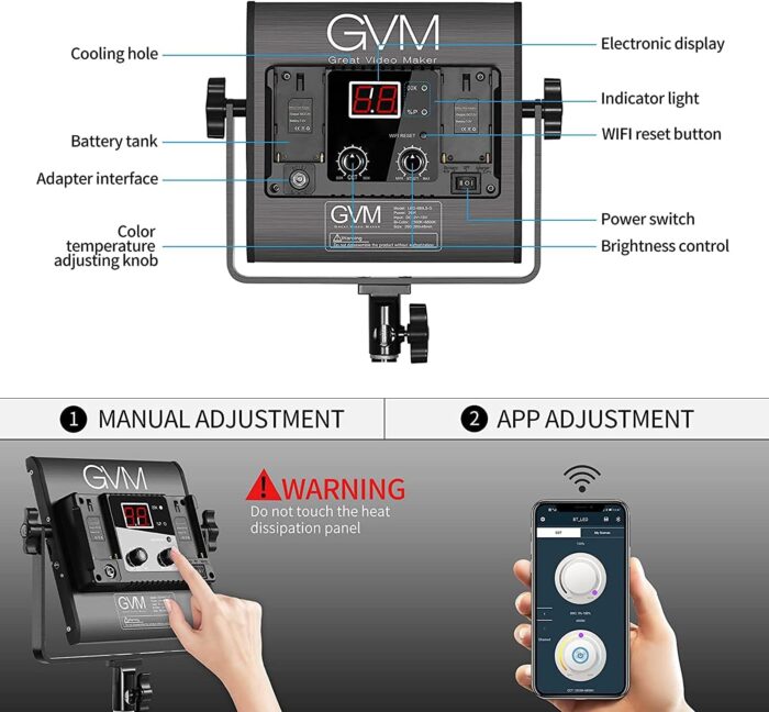 GVM 3 Pack LED Video Lighting Kits