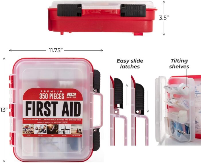 keyword: M2 BASICS Professional 350 Piece Emergency First Aid Kit