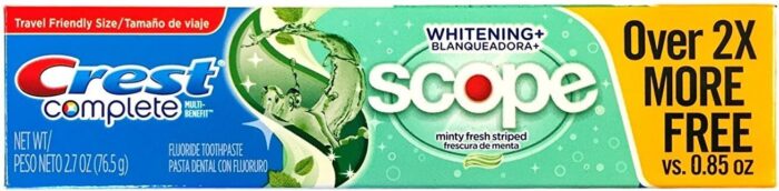 keyword: Crest Complete Multi-Benefit Whitening Scope Minty