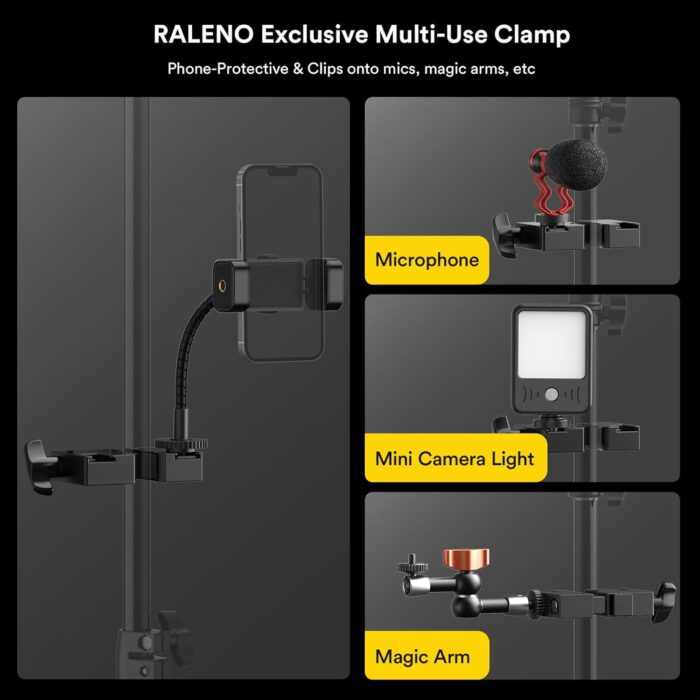 RALENO, LED Video Light, 75inches Stand Light