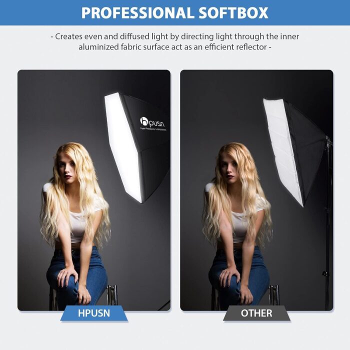 HPUSN Softbox Photography Lighting Kit