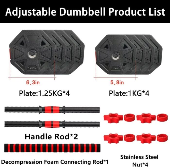 Adjustable Weights Dumbbells Set