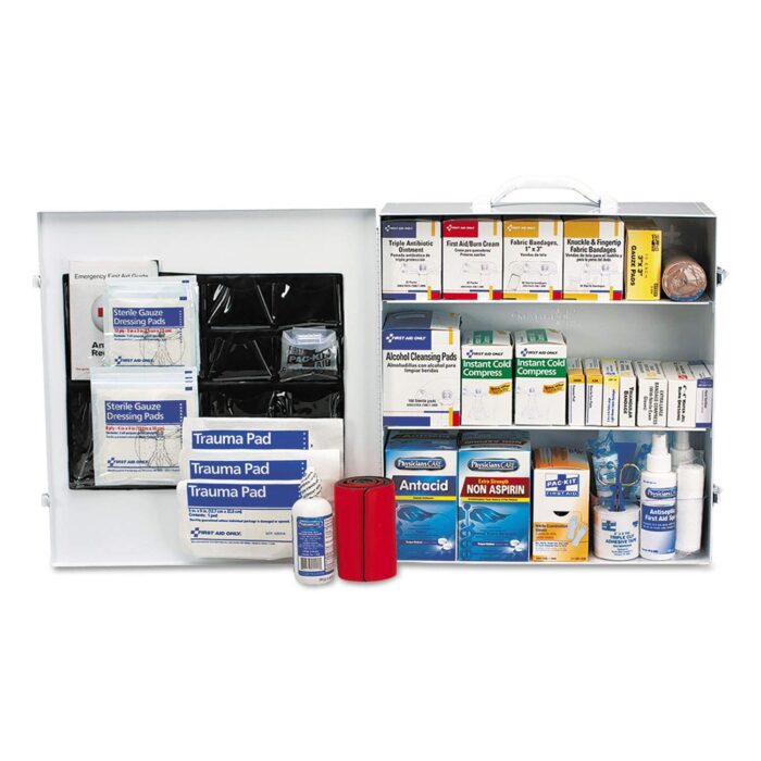 First Aid Only 90575 3-Shelf First Aid Kit for Business