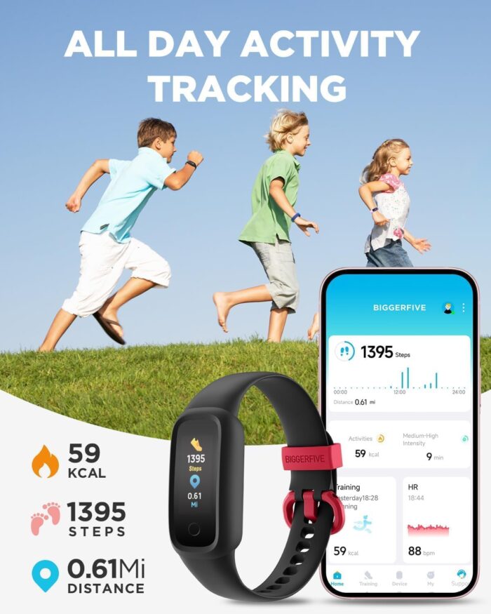 keyword: BIGGERFIVE Vigor 2 L Kids Fitness Tracker Watch