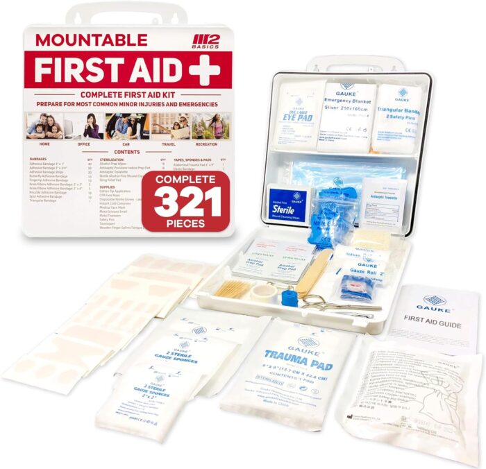 keyword: M2 BASICS Complete 321 Piece Emergency First Aid Kit