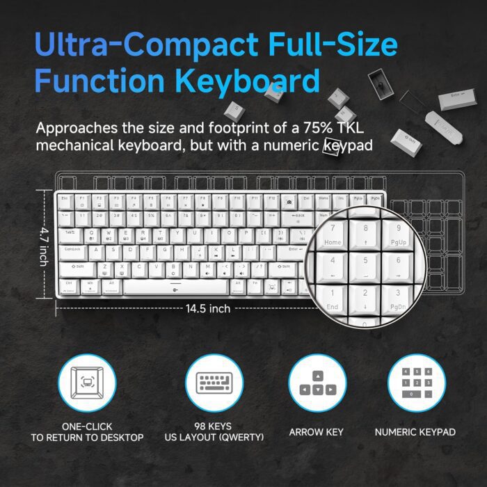 keyword: TMKB T98SE Mechanical Gaming Keyboard