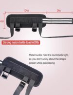 Strong nylon belts and metal buckle for exercise.