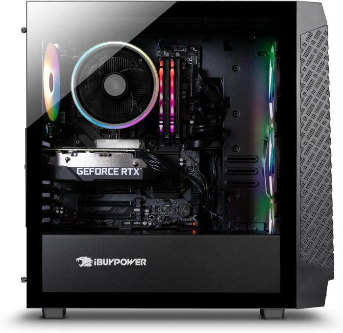 iBuyPower SlateMesh Gaming PC Computer Desktop