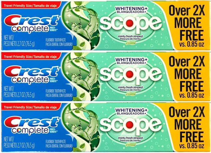 keyword: Crest Complete Multi-Benefit Whitening Scope Minty