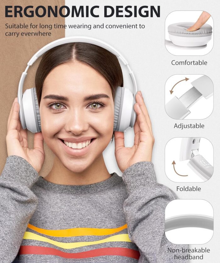 rockpapa E7 Over Ear Wireless Bluetooth Headphones