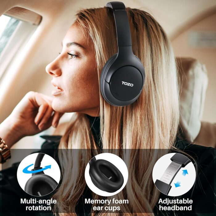 TOZO HT2 Hybrid Active Noise Cancelling Headphones