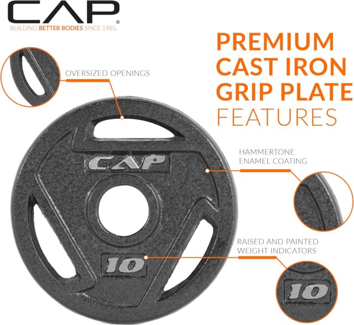 CAP Barbell 2-Inch Olympic Grip Weight Plate