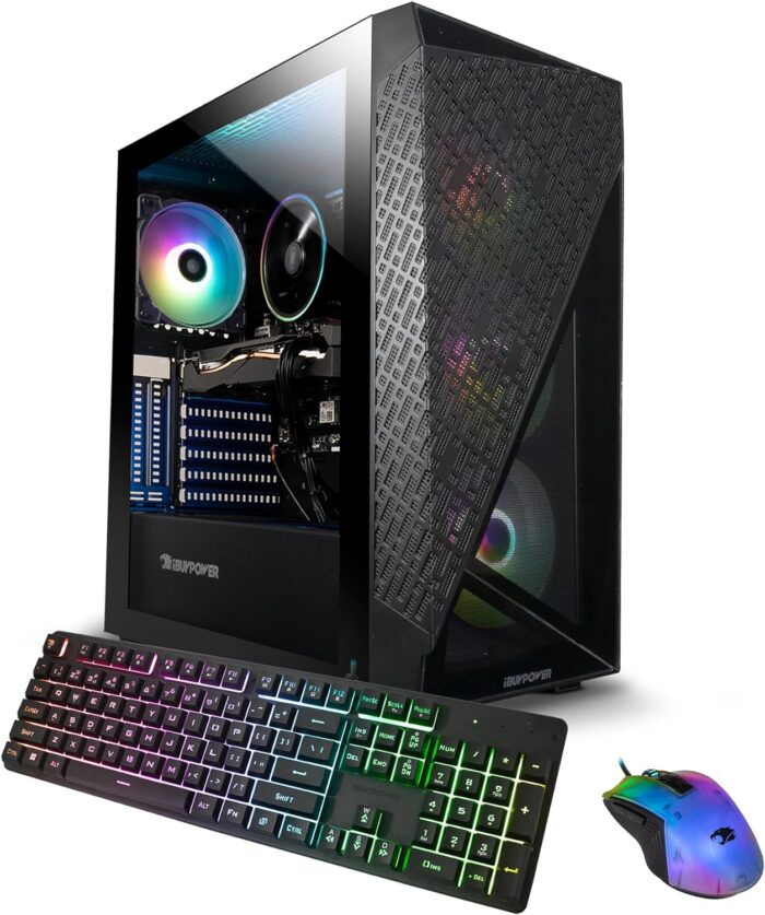 iBuyPower SlateMesh Gaming PC Computer Desktop