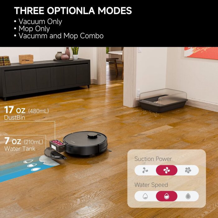 LS1 Robot Vacuum and Mop Combo